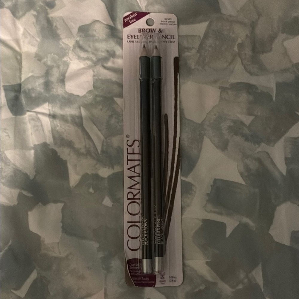Colormates Black/Brown Brow  & eyeliner duo Pencil Set